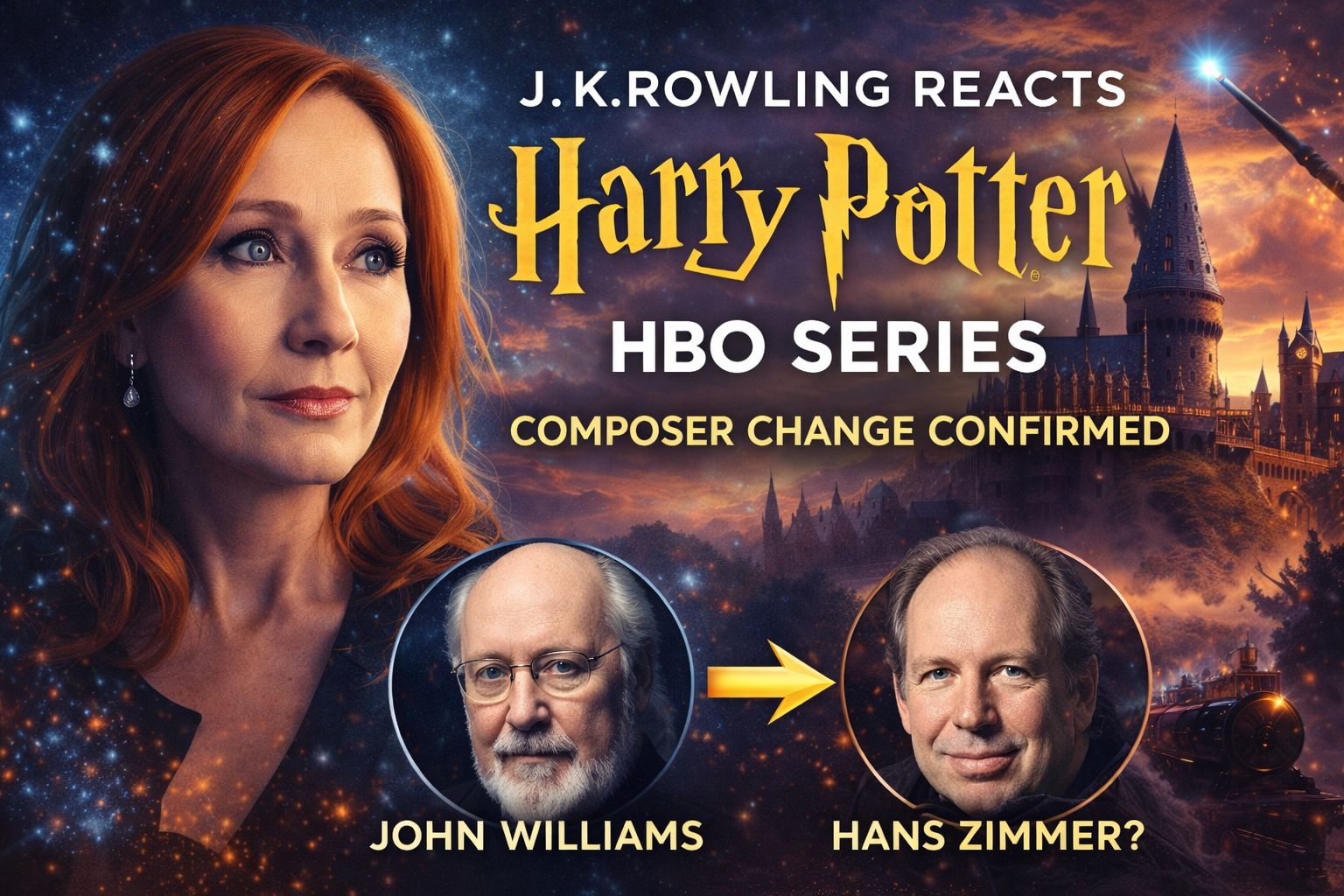 J.K. Rowling Reacts to Composer Change for the Harry Potter HBO Series
