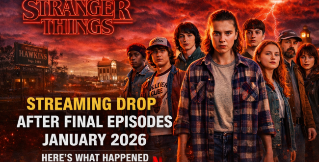 Stranger Things Sees Streaming Drop After Final Season Release in January 2026
